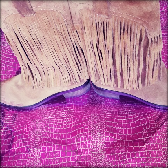 LUCKY BRAND - Western Fringe Boots - Picture 5 of 5